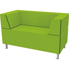 Relax-Sofa mit 3 Rückenlehnen, B130x SH42 x T65 cm, Stoffgr.2