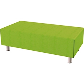 Relax-Sofa, rechteckig, klein B 130 x T 65 x H 42 cm avec simili cuir Basic