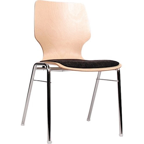 Stuhl combisit A, Sitz gepolstert, Sitzhöhe 46 cm