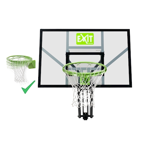 Galaxy Basketballkorb zur Wandmontage inkl. Dunkring grün/schwarz