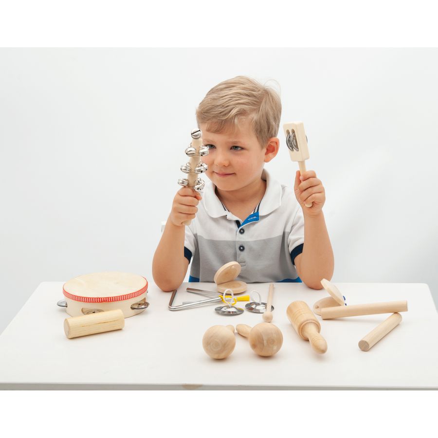 Perkussions Set aus Holz, klein