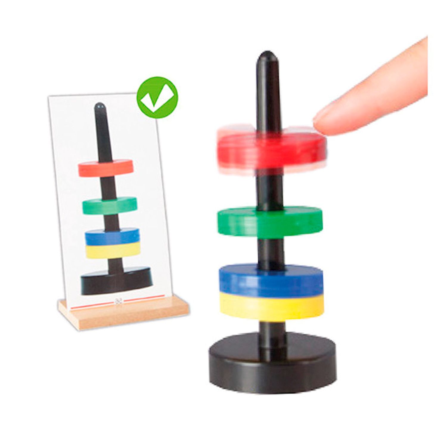 Magnet Stapel-Spiel mit Vorlagen