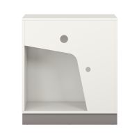 Pureo Rückzugsschrank Front rechts, B 100 x H 100 x T 60 cm