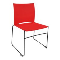 Stuhl Diane ohne Armlehnen, Sitzhöhe 47 cm
mit Kunststoff-Sitz und Rükenlehne