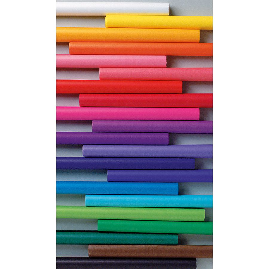 Seidenpapier Blumenseide Rolle orange