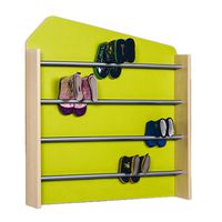 Stiefelwand mit Linoleumrückwand für 30 Paar Stiefel, B 95 x H 140 x T 16 cm
