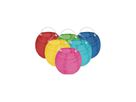 Papierlampions bunt, 6 Stk.