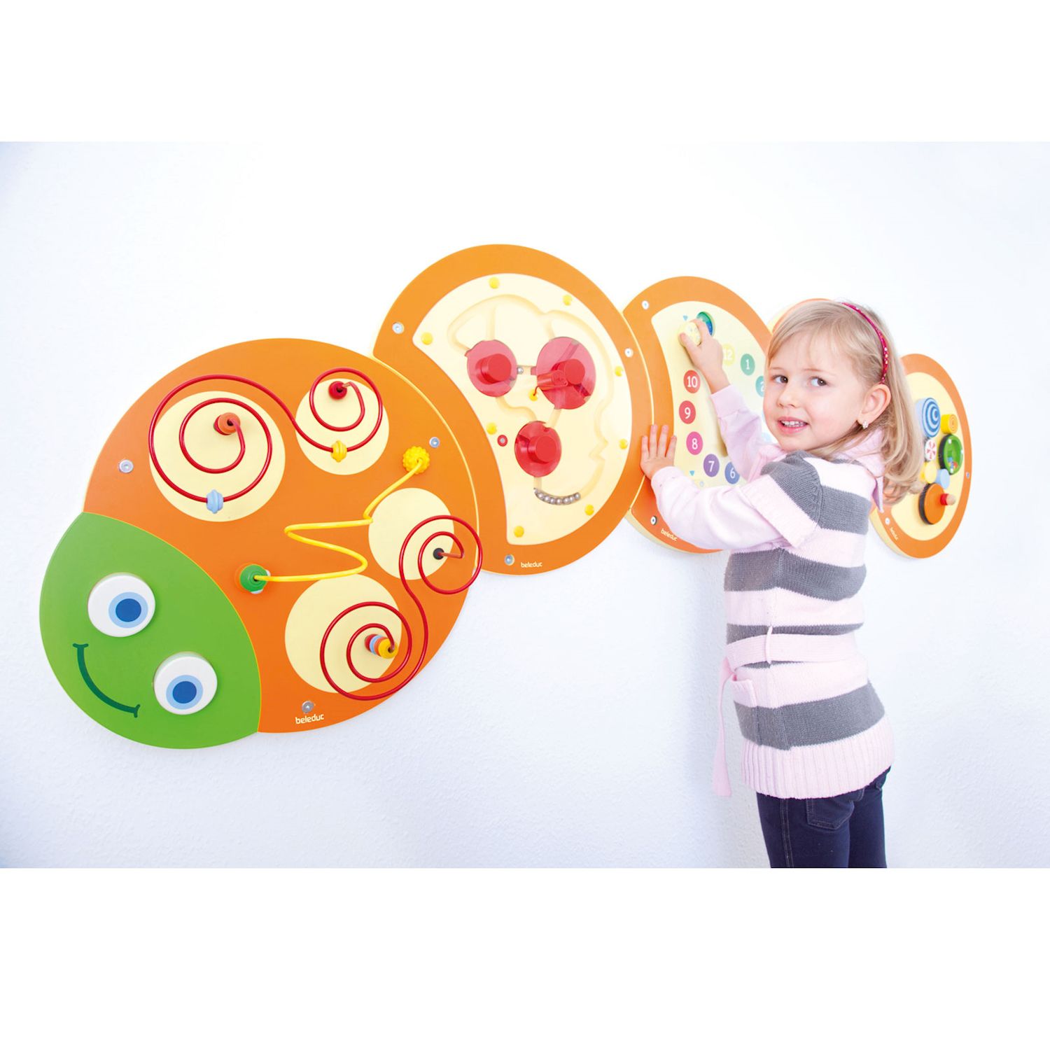 Wandspielobjekt Raupe Kreisel