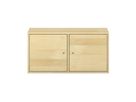 Pureo Eigentumsschrank mit 2 abschliessbaren Fächer, Furnier
mit 2 Einlegeböden und Mittelwand
B 100 x H 50 x T 42 cm