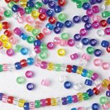 200.064.100 - Walzenperlen transparent, 500g