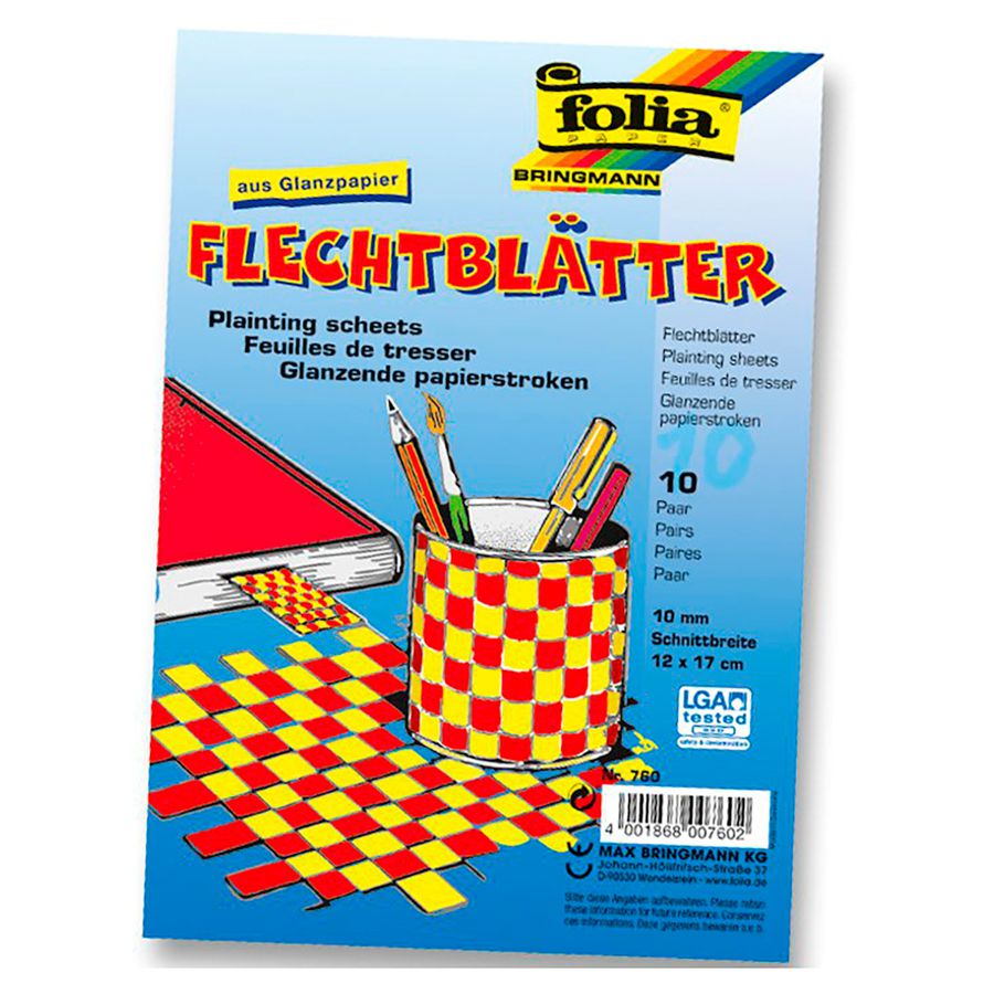 Flechtblätter 12 x 17 cm, 1 cm Schnittbreite