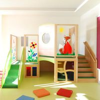Raumpodest Modell Bruckmühl, B 324,6 x H 205 x T 226 cm, Podesthöhe 52 / 84 cm