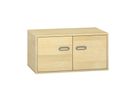 Pureo Doppeltürenschrank Furnier, mit 1 Einlegeboden, B 100 x H 50 x T 60 cm