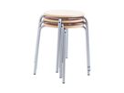 Stapelhocker mit Metallbeinen