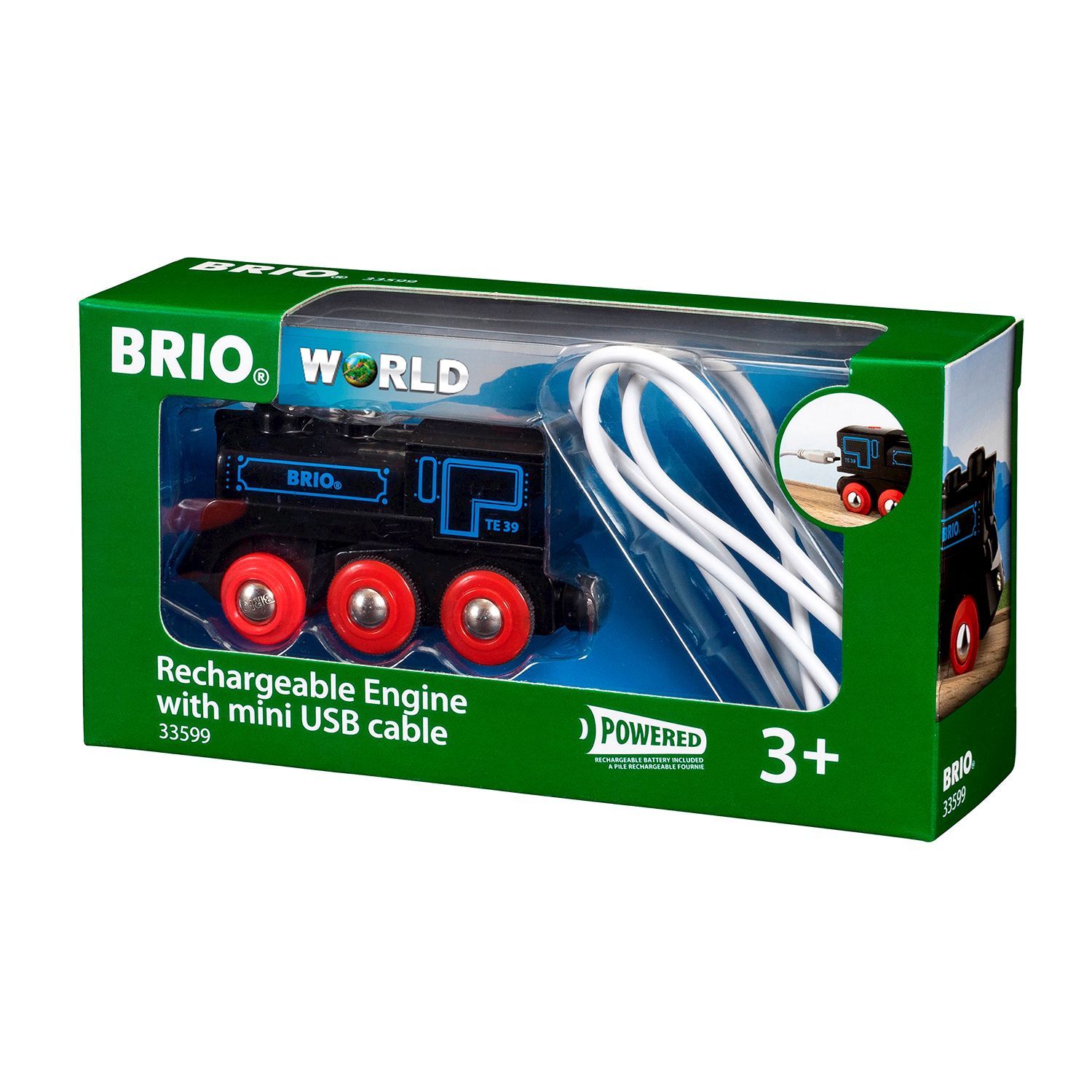 Brio-Lok mit Akku + Ladekabel