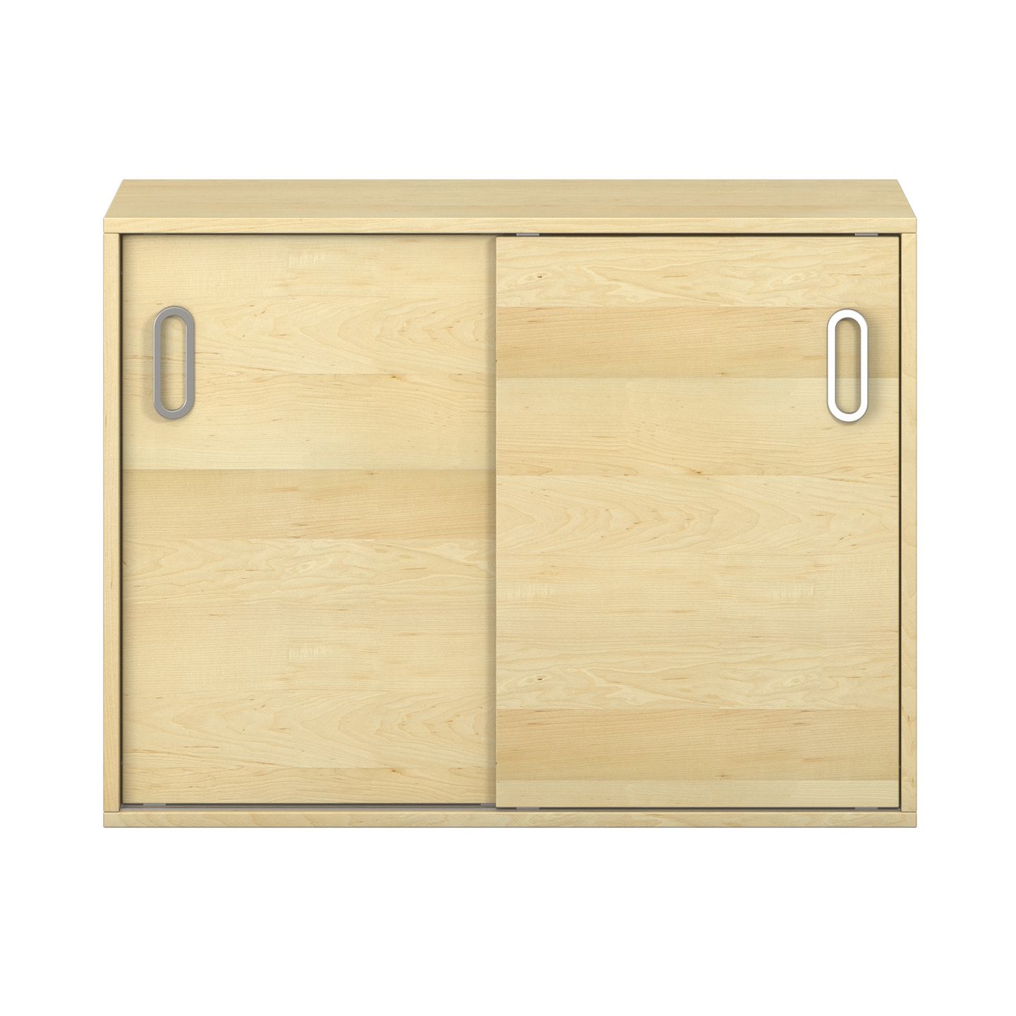 Pureo Portfolioschrank mit Schiebetüren, Furnier
mit 1 Mittelwand und 2 Einlegeböden
B 100 x H 75 x T 42 cm