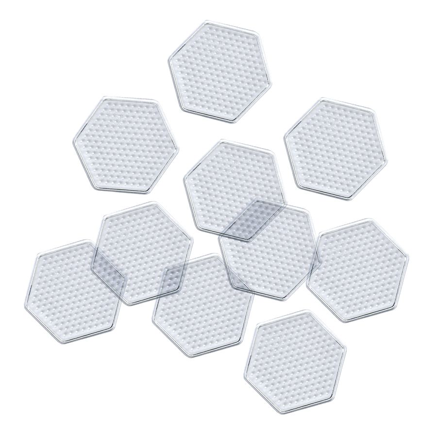 Steckplatten 10 Stk. Sechseck