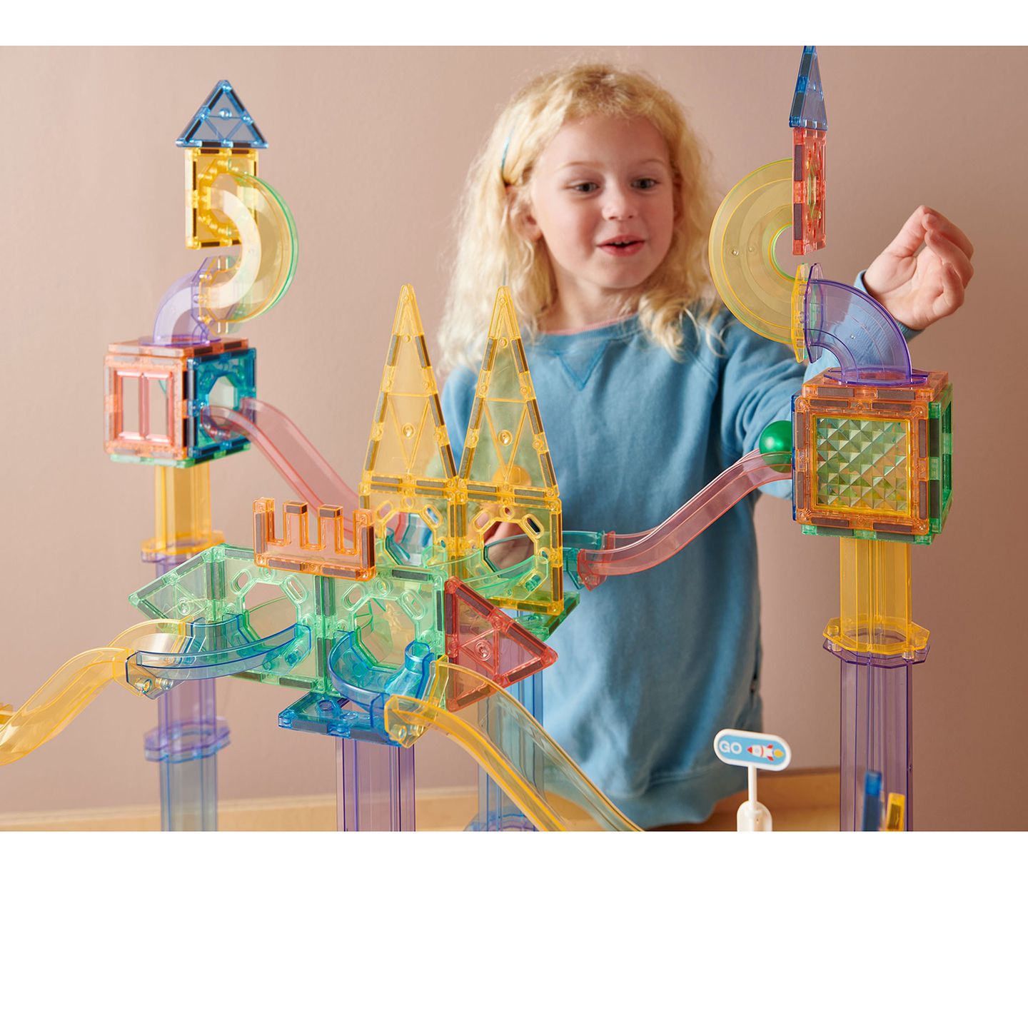 Mag Genius Building Blocks Marble Run 189 Stk.