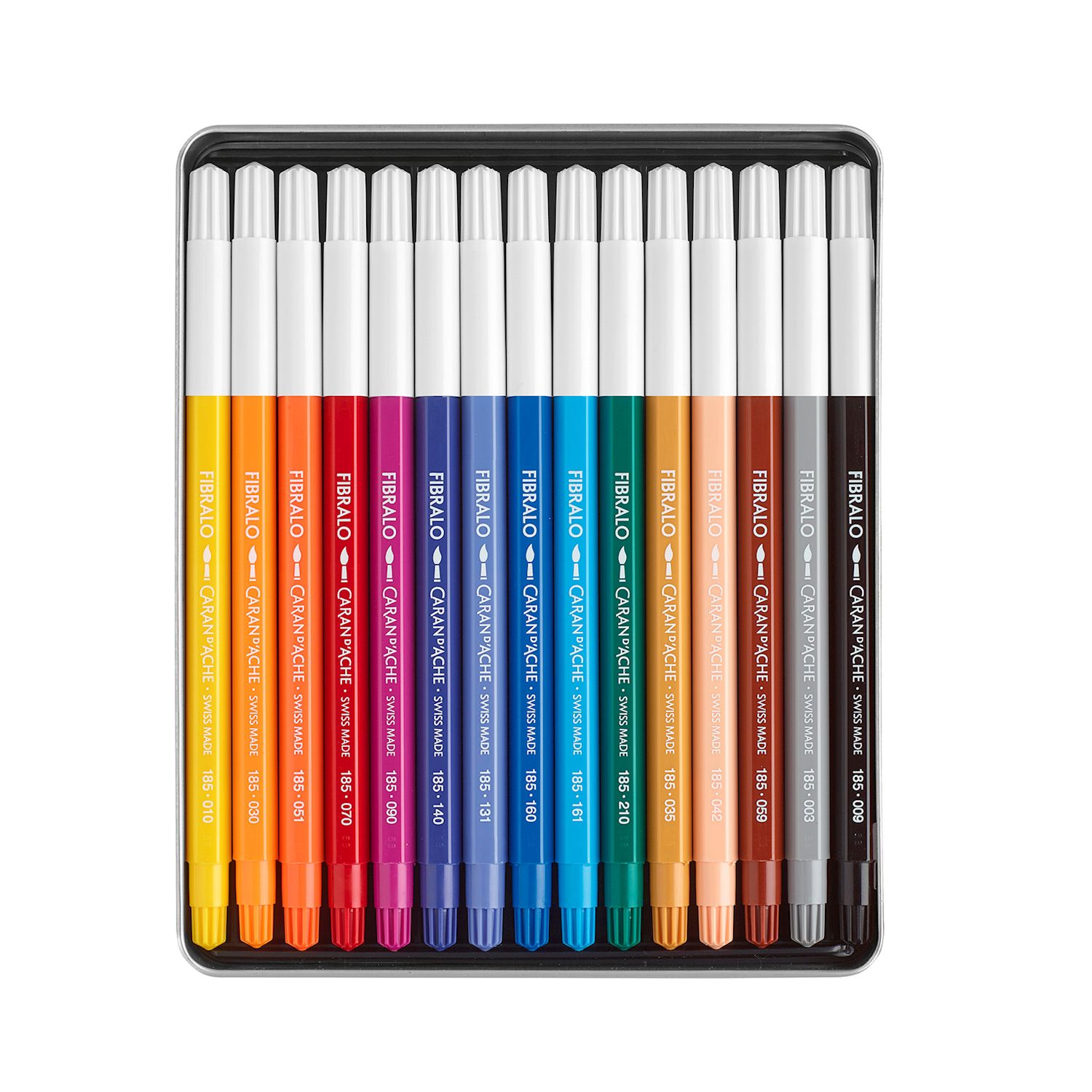 Fibralo medium Blechetui à 15 Farben assortiert