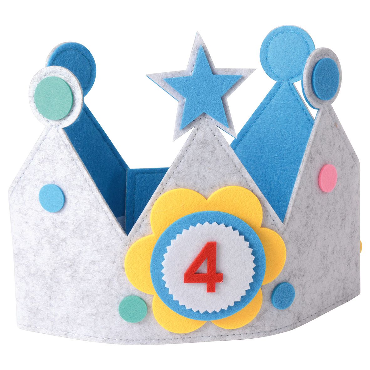 Geburtstagskrone blau