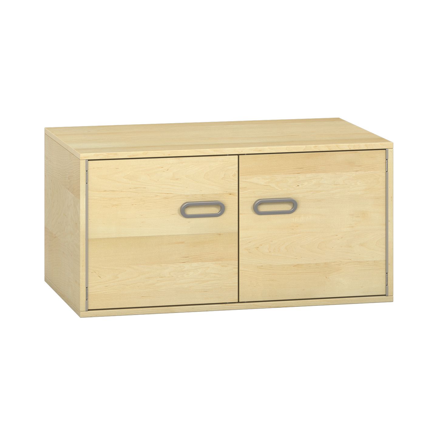 Pureo Doppeltürenschrank Furnier, mit 1 Einlegeboden, B 100 x H 50 x T 60 cm