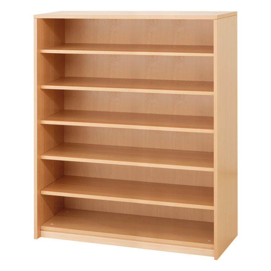 Regalschrank offen Forminant Dekor, mit 5 Einlegeböden, B 100 x H 122 x T 39,4 cm
