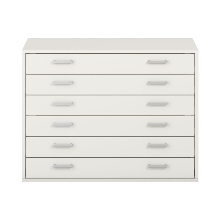 Pureo Papierschrank Dekor, mit 6 Schubkästen, B 100 x H 75 x T 60 cm