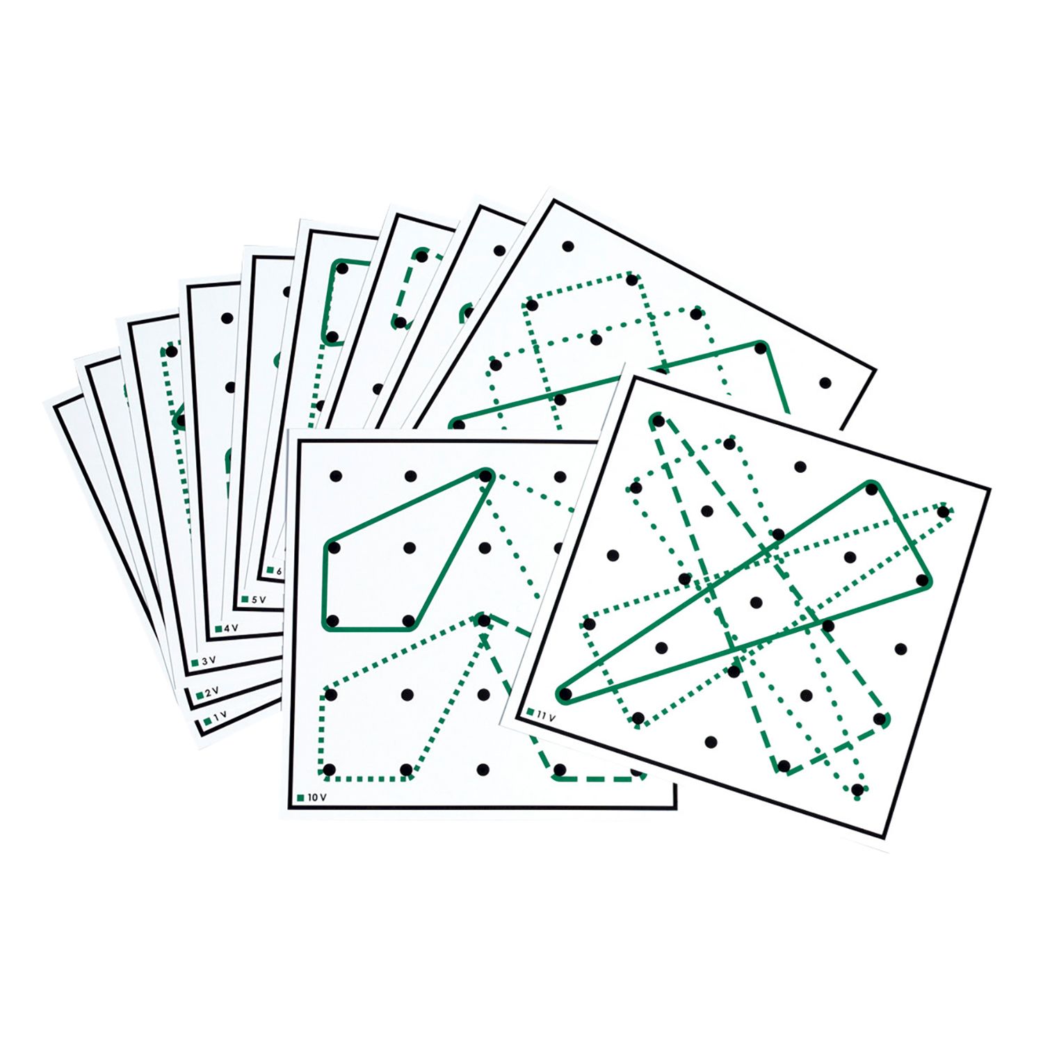 Geoboard Arbeitskarten, Set 2