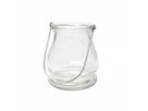 Laterne aus Glas mit Bügel