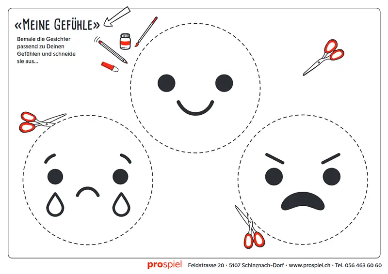 Ausmalbilder Meine Gefühle