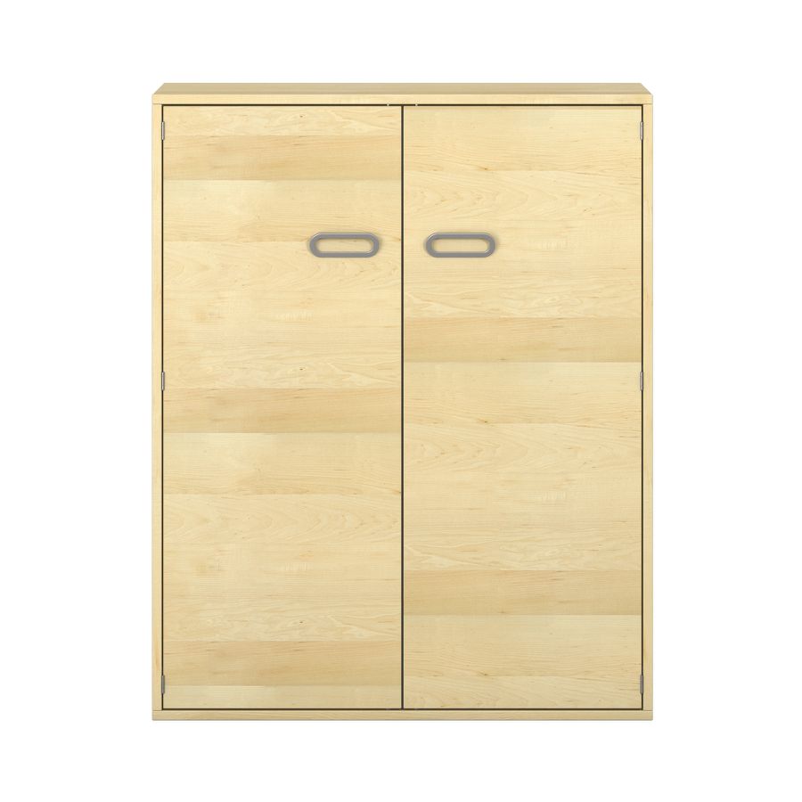Pureo Doppeltürenschrank Furnier, B 100 x H 125 x T 42 cm