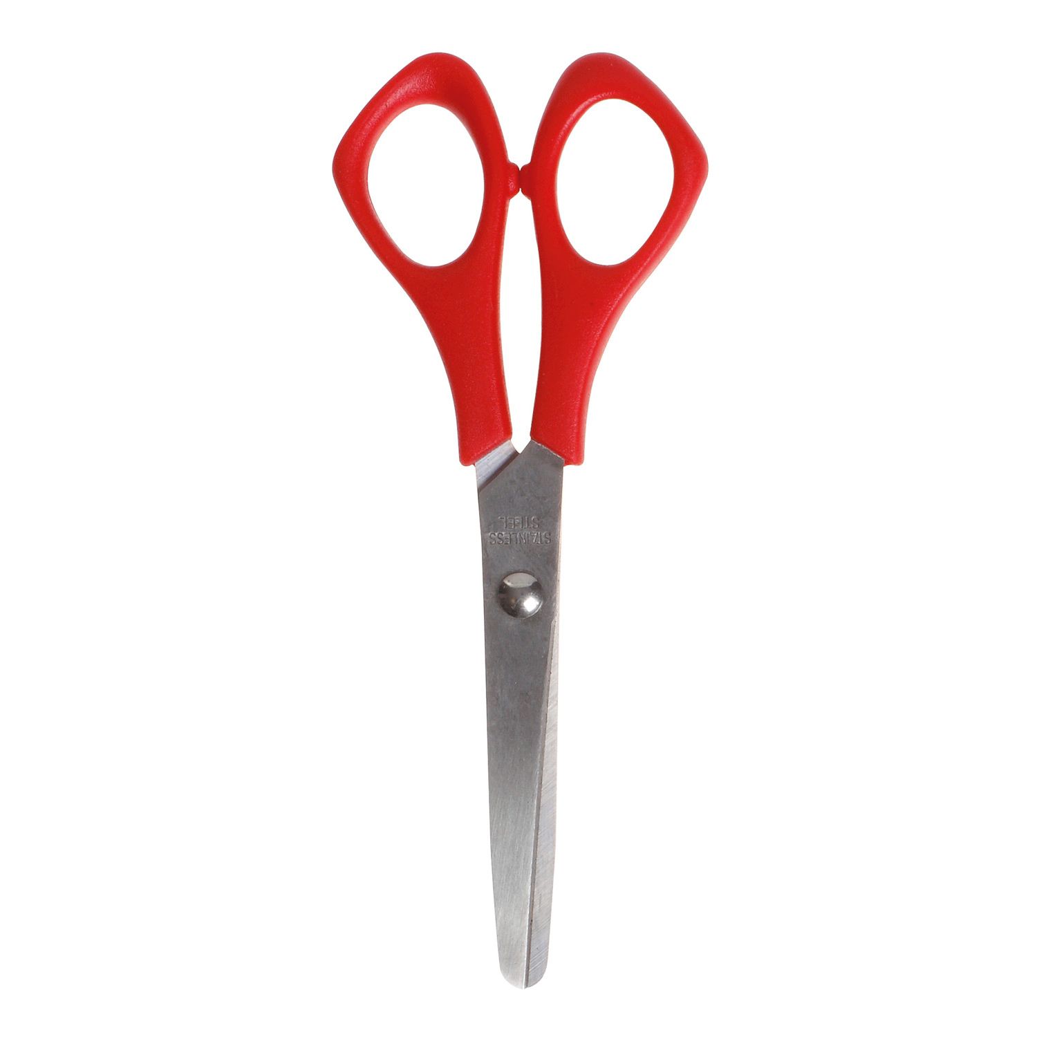 Schulschere rund, rot 14 cm für Linkshänder