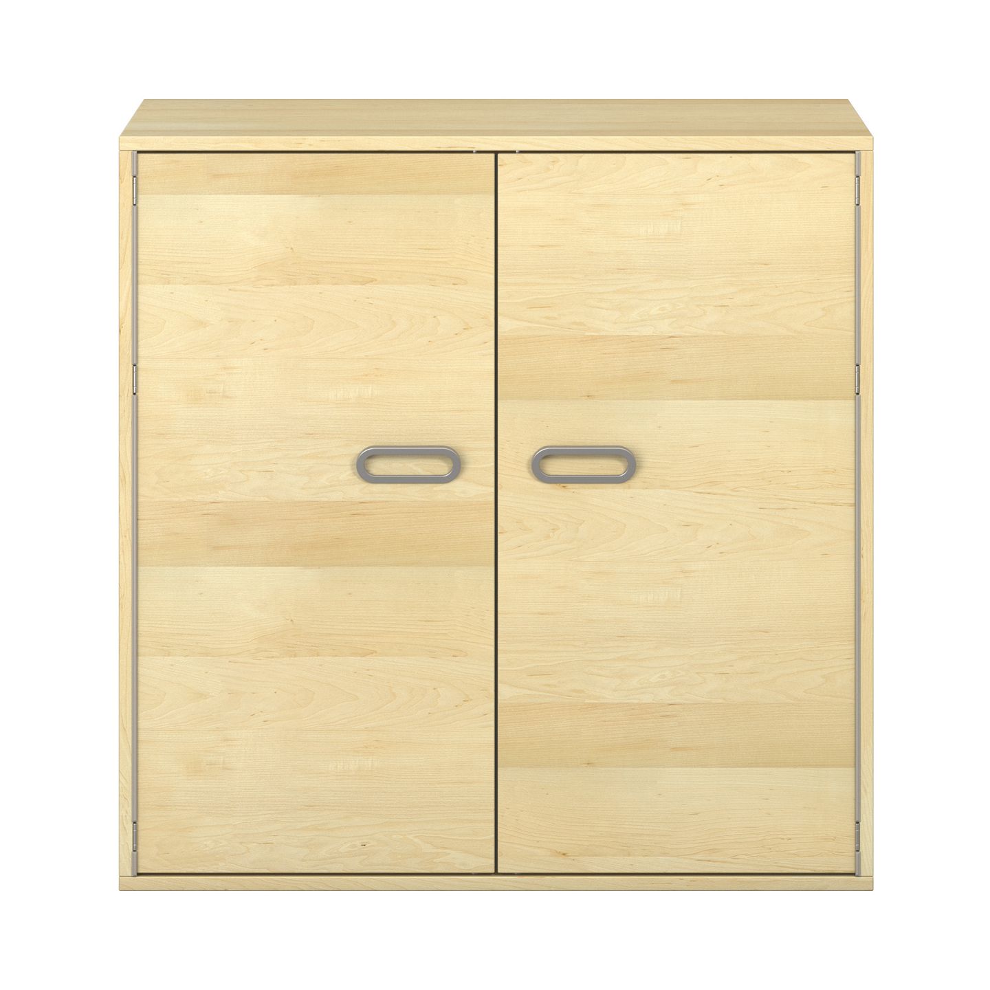 Pureo Doppeltürenschrank Furnier, B 100 x H 100 x T 60 cm