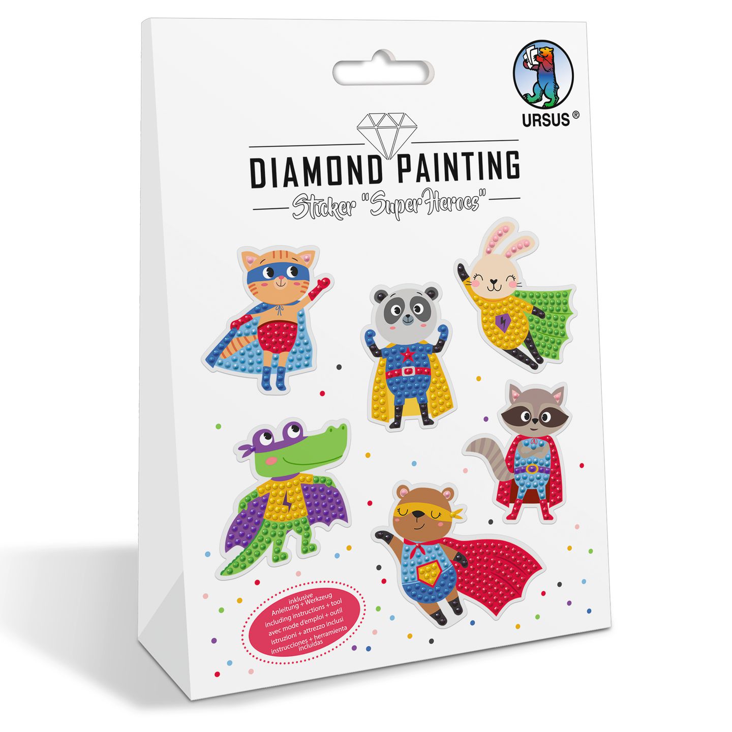 Diamond Painting Sticker Superhelden