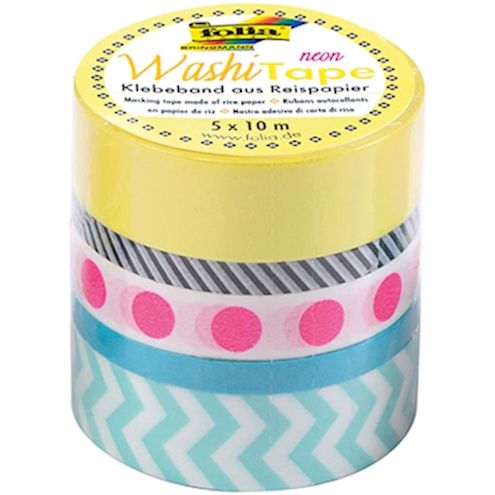 Washi Tape, Set aus 5 Rollen