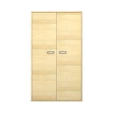 444.013.048K - Pureo Materialschrank mit Doppeltüren, mit Rollböden, Furnier, B 100 x H 175 x T 60 cm