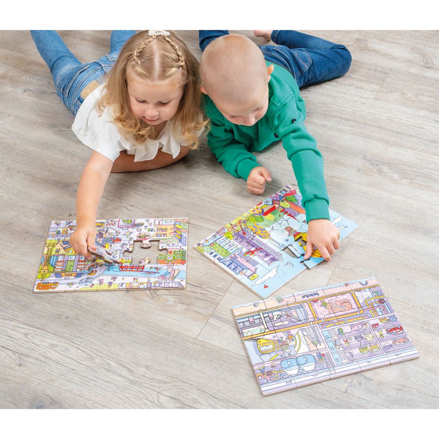 Bodenpuzzle Stadtleben 45 Teile