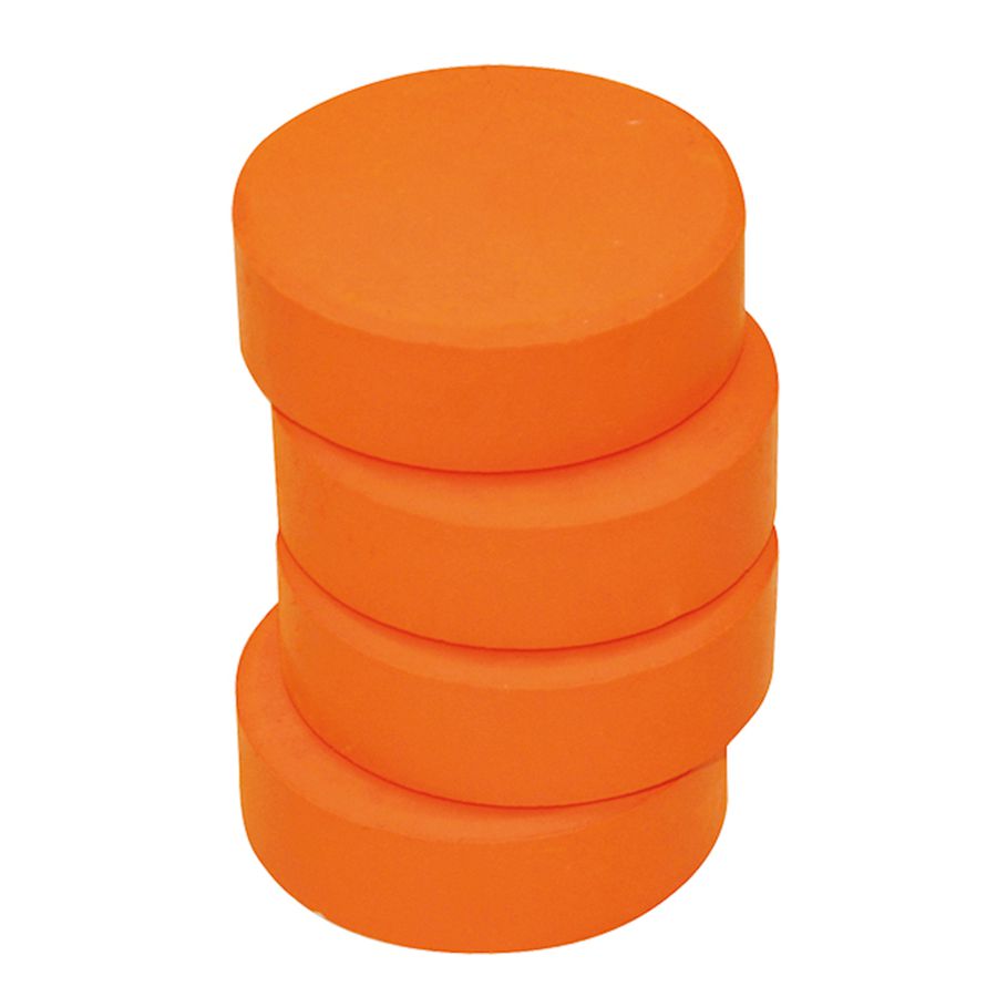Tempera-Blöcke orange Ø 57 mm, 6 Stk.