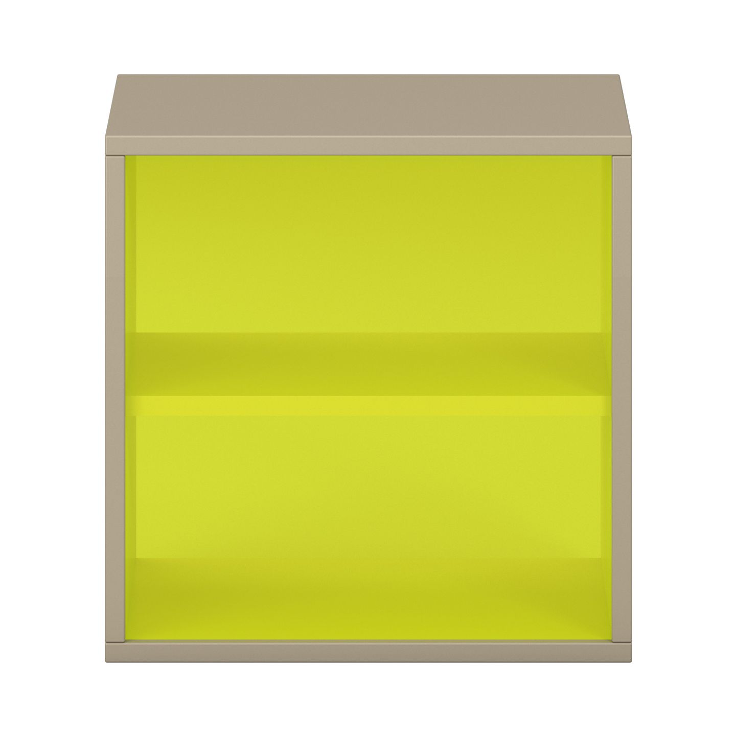 Pureo Regalschrank offen mit Acrylrückwand, Furnier, B  50 x H 50 x T 42 cm