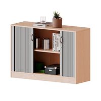 Schrank mit Rollo, 2 Ordnerhöhen B 100 x H 82 x T 40 cm
