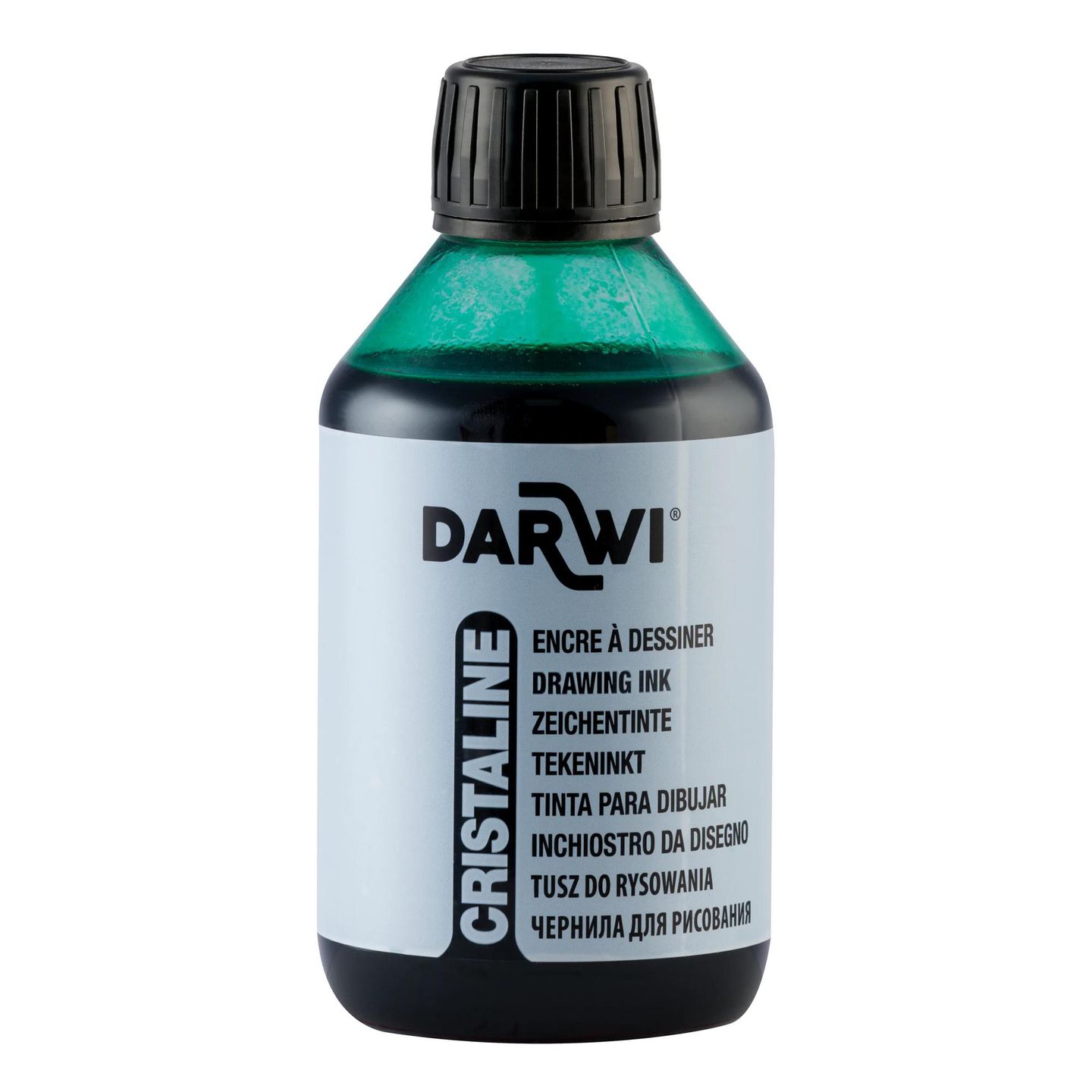 Cristaline Zeichentinte 250 ml dunkelgrün