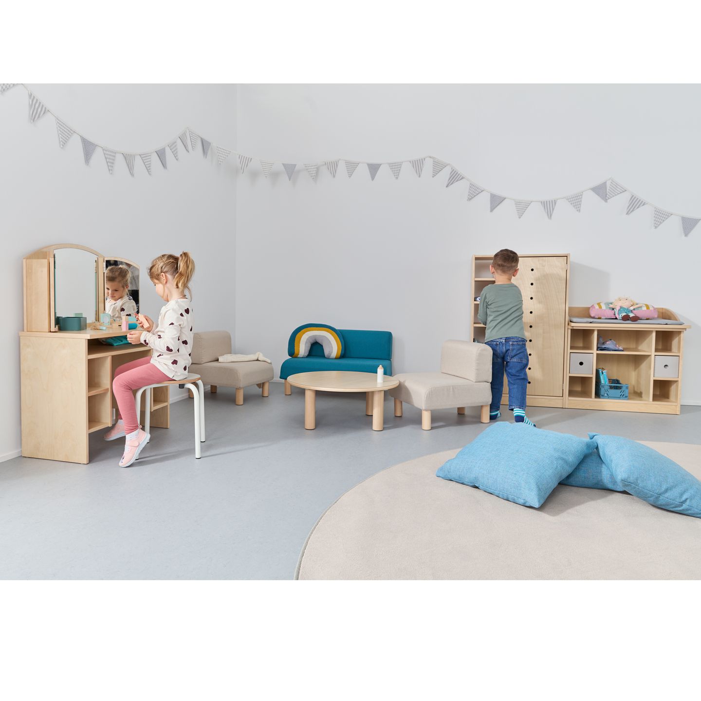 Sessel Lara & Nuka, Sitzhöhe 25 cm