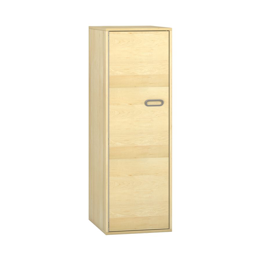 Pureo Türenschrank, Griff rechts, Scharnier links, Furnier mit 3 Einlegeböden B 50 x H 150 x T 60 cm