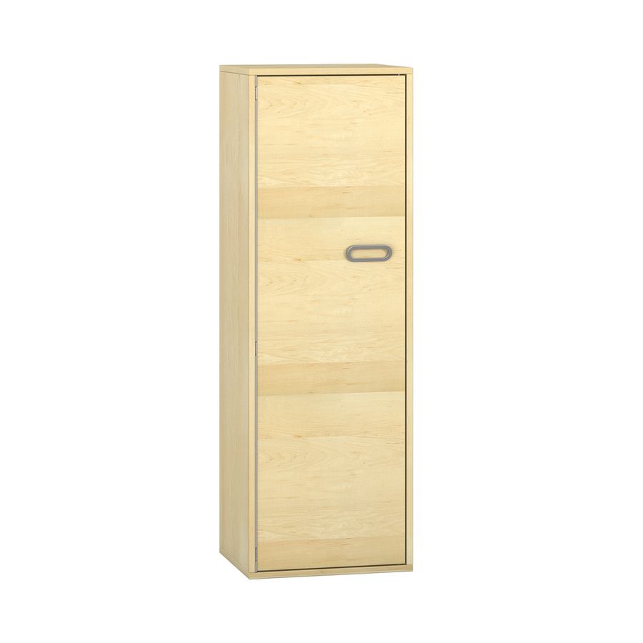 Pureo Türenschrank, Griff rechts, Scharnier links, Furnier mit 3 Einlegeböden B 50 x H 150 x T 42 cm