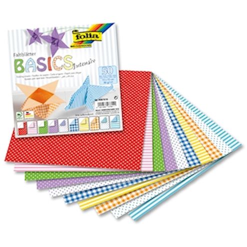 Faltblätter Basic intensiv, 50 Stk.