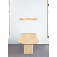 Wandklapptisch rund L 140 x B 70 cm