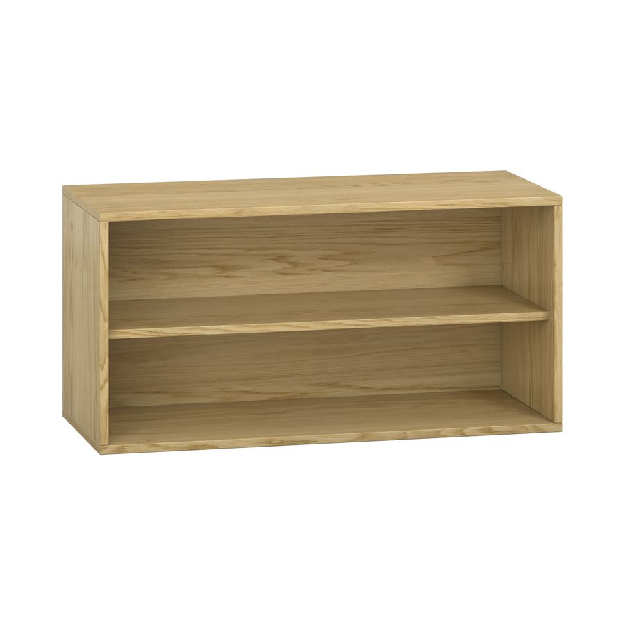 Pureo Regalschrank offen Furnier, B 100 x H 50 x T 42 cm