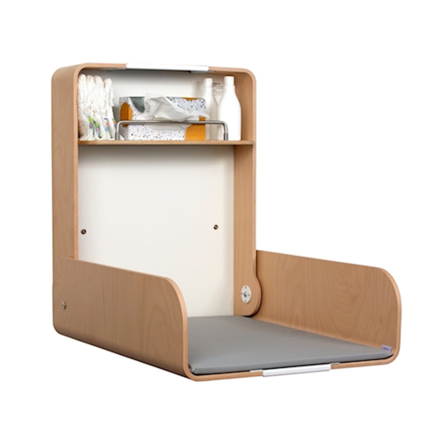 Wandwickeltisch Buche natur, B 68,2 x H 83 x T 22,6 cm
