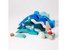 Vier Elemente Baukasten gross 46 x 47 x 6 cm, 23 Teile
