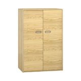 444.012.082K - Pureo Doppeltürenschrank Furnier, mit 3 Einlegeböden, B 100 x H 150 x T 60 cm